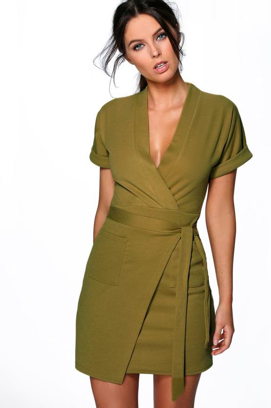 Loredana Obi Tie Wrap Dress